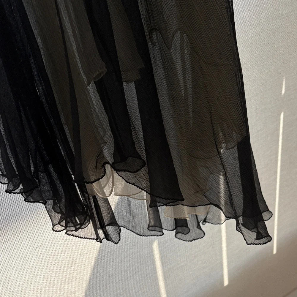 Max Studio Black Sheer Maxi Dress - Picture 3 of 7